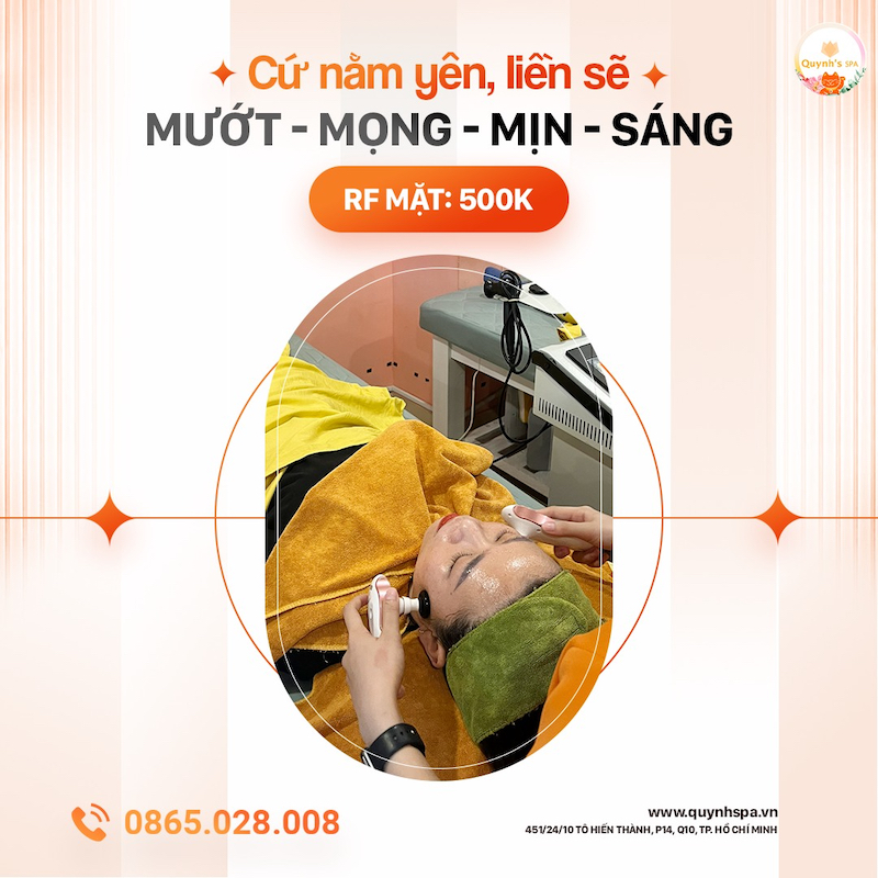 Với Hifu cứ nằm yên da sẽ mượt mịn mọng - Quynh's Spa quận 10