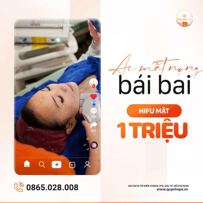 Hifu ai mặt nọng bái bai - Quynh'spa quận 10