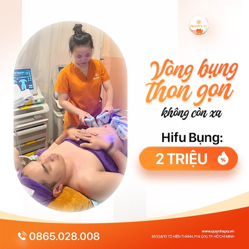 Hifu vòng bụng thon gọn không còn xa - Quynh's Spa quận 10
