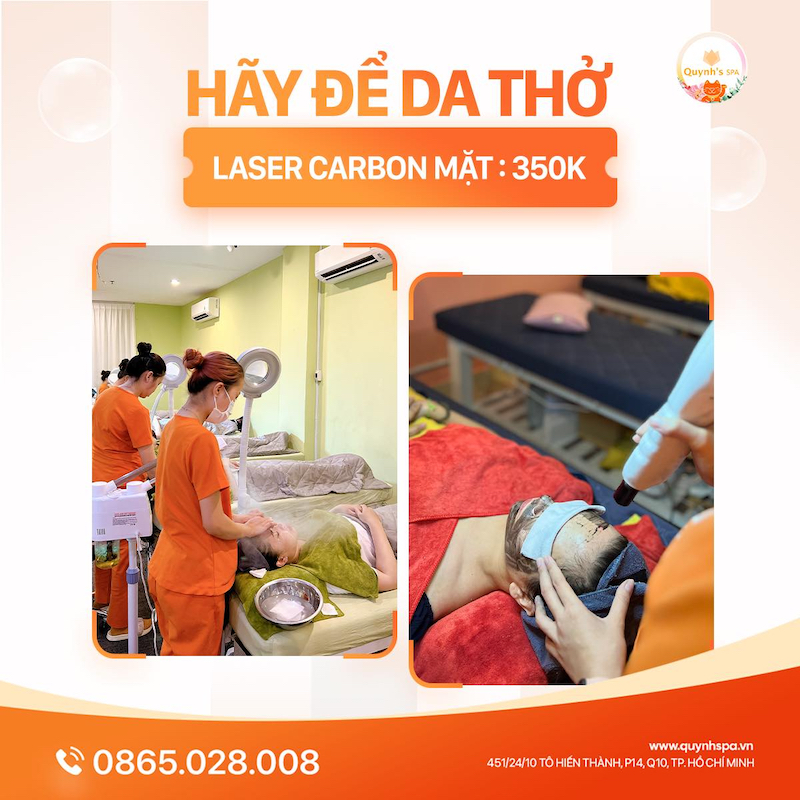 Laser Carbon hãy để làn da thở - Quynh's Spa quận 10