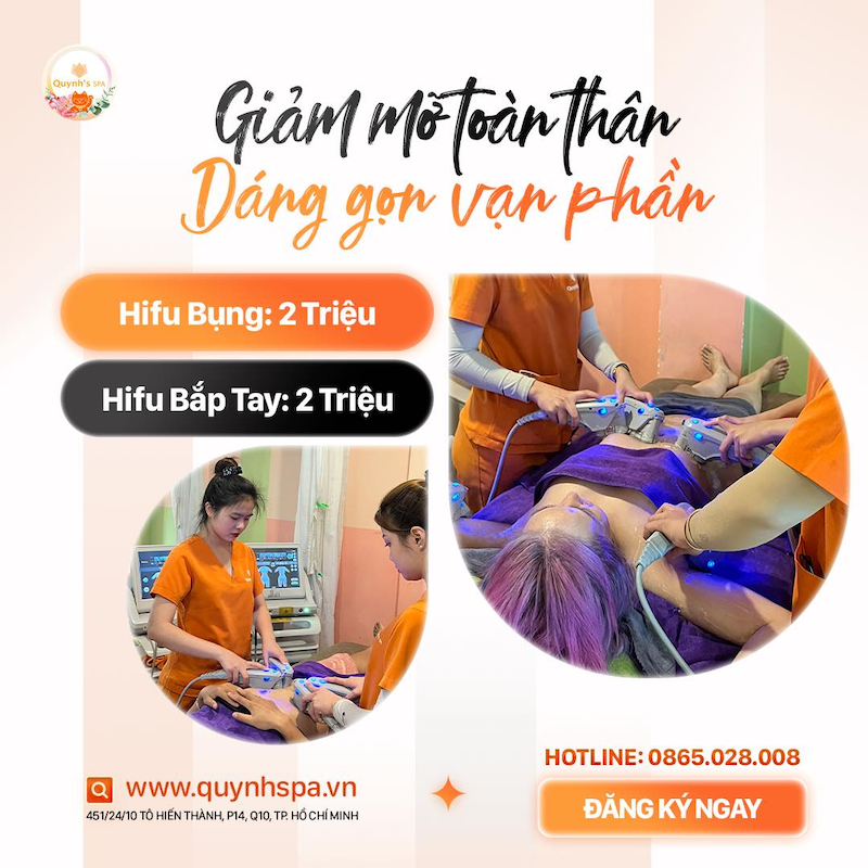 Giảm mỡ toàn thân dáng gọn vạn phần - Quynh's Spa TP.HCM