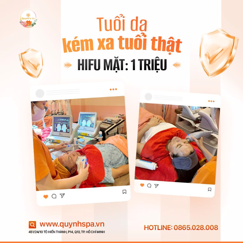 Siêng Hifu để… tuổi da kém xa tuổi thật - Quynh's Spa Q10