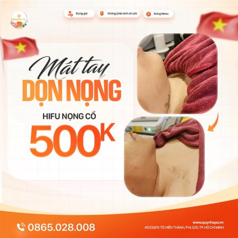 Cứ ngỡ bó tay với nọng, ai ngờ là mát tay dọn nọng Quynh's Spa TP.HCM
