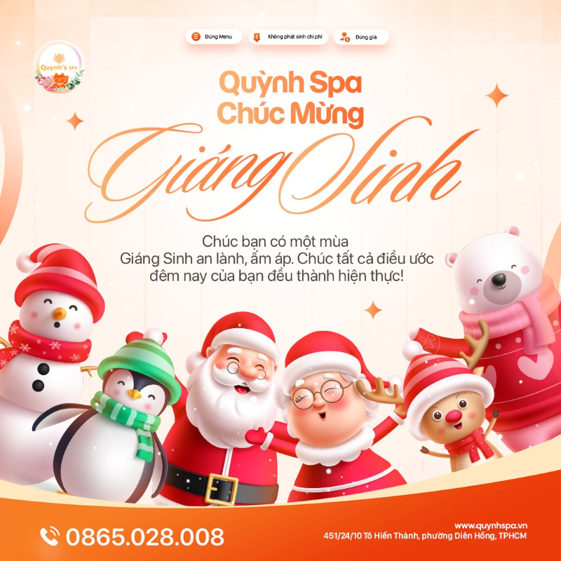 QUỲNH SPA - CHÚC MỪNG GIÁNG SINH 2025