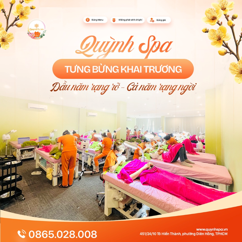 Khai trương Mùng 6 Tết - Quynh's Spa chính thức mở cửa